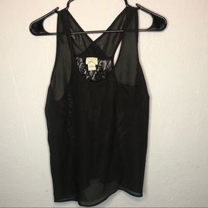 Black sheer top